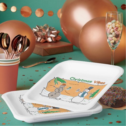 世界の一部からのクリスマスビブ ペーパープレート (複数)