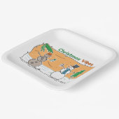 世界の一部からのクリスマスビブ ペーパープレート (傾斜あり)