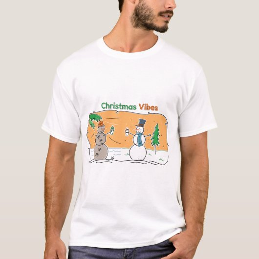 世界の一部からのクリスマスビブ Tシャツ (正面)