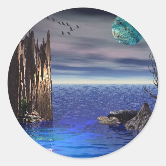 世界の上に ラウンドシール (正面)