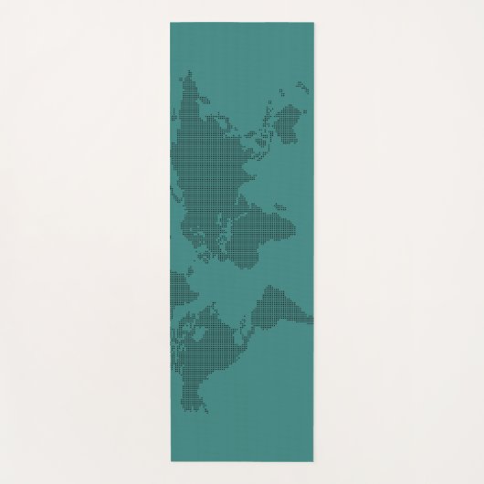 世界の上のヨガ、ヒスイ ヨガマット (正面)