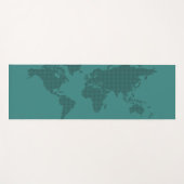 世界の上のヨガ、ヒスイ ヨガマット (正面(横))