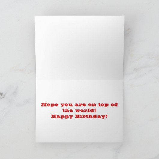 世界の上 カード (内部)