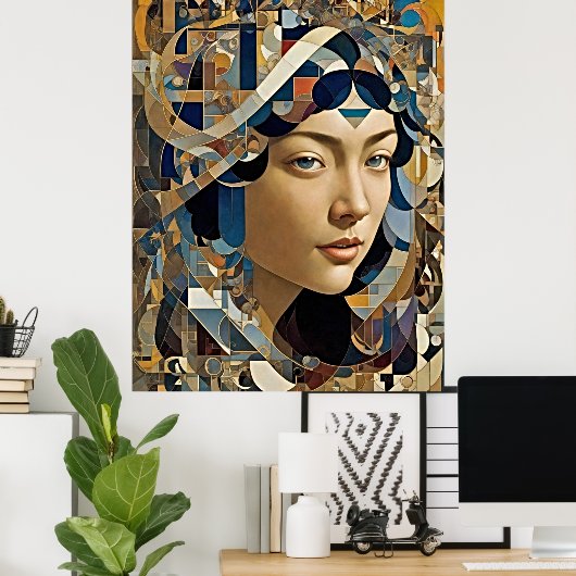 世界の中の世界:朱塗りハイパー現実主義 ポスター (ホームオフィス)