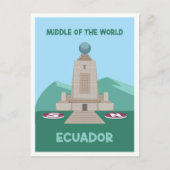 世界の中部エクアドルのヴィンテージ旅行 ポストカード (正面)