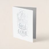 世界の主への喜び – 宗教来書 箔カード (正面)