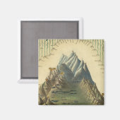 世界の主要な山々の高さ マグネット (正面/裏面)