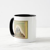 世界の主要な山の高さ2 マグカップ (正面左)