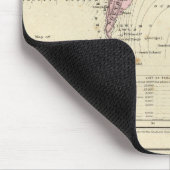 世界の二つの地図 マウスパッド (コーナー)