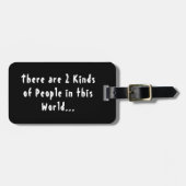 世界の人々の2種類 ラゲッジタグ (正面横)