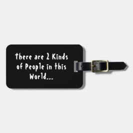 世界の人々の2種類 ラゲッジタグ