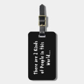 世界の人々の2種類 ラゲッジタグ (正面縦)