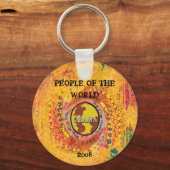 世界の人々オバマ キーホルダー (正面)