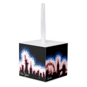 世界の休日のオーナメントは走行します キューブオーナメント (裏面アングル)