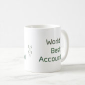世界の会計最高の士(ドルシンボルや象徴) コーヒーマグカップ (正面右)