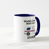 世界の偉大なメールキャリア個人メールトラック マグカップ (正面右)
