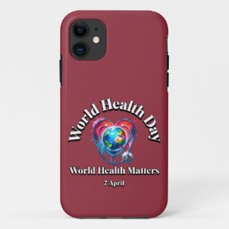 世界の健康は重要だ。世界保健デー。 iPhone 11 ケース