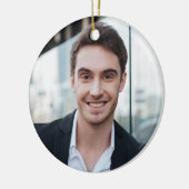 世界の兄弟定義最高の写真クリスマス セラミックオーナメント (左)