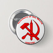 世界の先生は、結合します! 缶バッジ (正面&裏面)