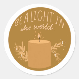 世界の光になる丸いステックラシックカー ラウンドシール
