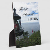 世界の光はイエスである。 フォトプラーク (側面)