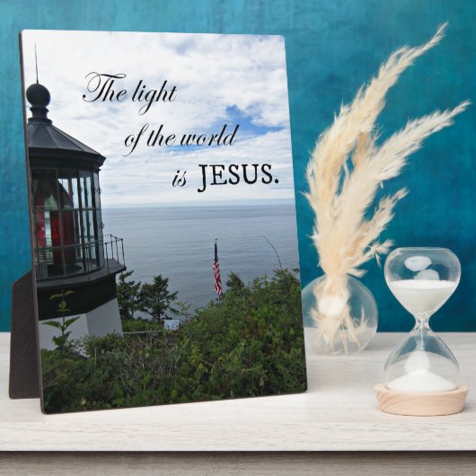 世界の光はイエスである。 フォトプラーク (側面)