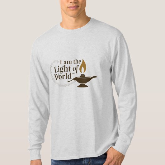 世界の光 | イエス引用文Tシャツ Tシャツ (正面)