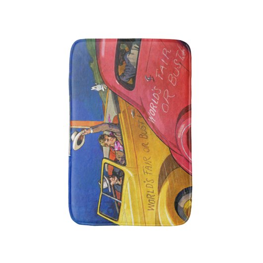 世界の公正か不運 バスマット (正面縦)