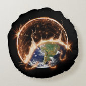 世界の円枕の終わり。 ラウンドクッション (裏面)