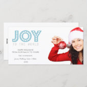 世界の写真カードに喜ぶ |休日 シーズンカード (正面/裏面)