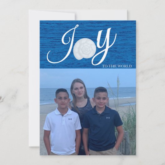 世界の写真コラージュのクリスマスカードへの喜び 招待状 (正面)