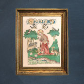 世界の創造 – 聖書中世の写本 ポスター