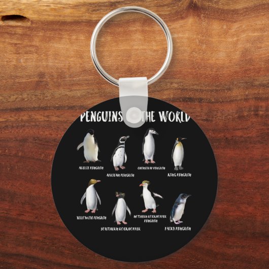 世界の動物の中で最も希少なペンギンおもしろいズ8 キーホルダー (正面)