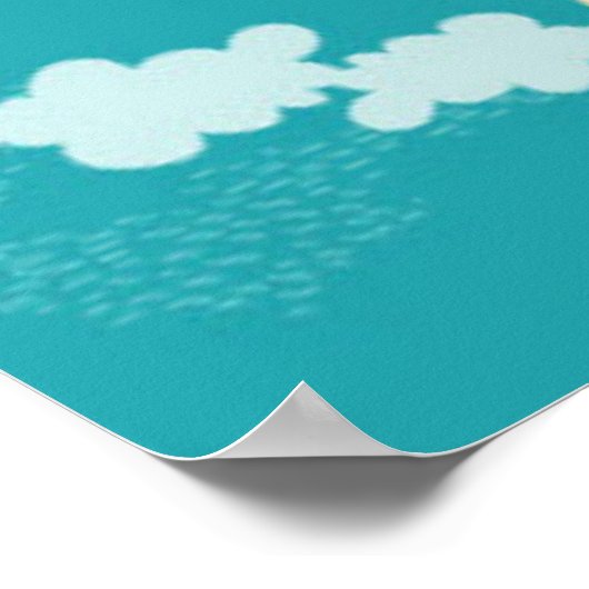 世界の動物の地図子供へ ポスター (角)