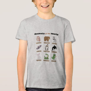 世界の動物 – おもしろい代替動物Na トライブレンドＴシャツ