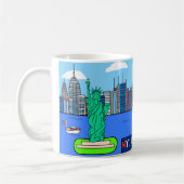 世界の動物,アメリカ:ハゲのワシ コーヒーマグカップ (左)