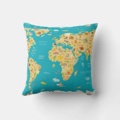 世界の動物 クッション (裏面)