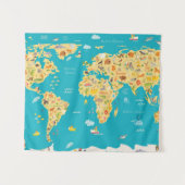 世界の動物 タペストリー (正面(横))