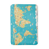 世界の動物 バスマット (正面縦)