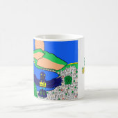 世界の動物 ブラジル:ヒヤシンスコノハズク コーヒーマグカップ (中央)