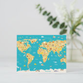 世界の動物 ポストカード (スタンド正面)