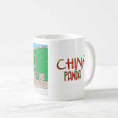 世界の動物: 中国のパンダ コーヒーマグカップ (正面右)