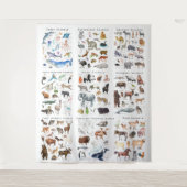 世界の動物 | 教育教室 タペストリー (正面)