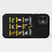 世界の動物 面白い動物の本当の名前 Case-Mate iPhoneケース (裏面(横))