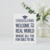 世界の卒業実在をよおもしろいうこそ ポストカード (スタンド正面)