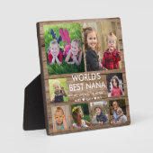 世界の南最高の孫8フォトコラージュ フォトプラーク (正面)