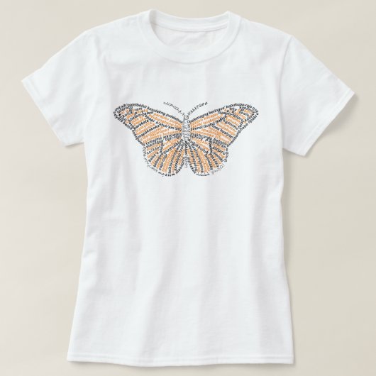 世界の単語オオカナダモントシャツ Tシャツ (デザイン正面)