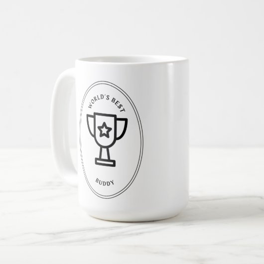 世界の友最高の達 コーヒーマグカップ (正面左)