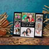 世界の叔母最高のと叔父の8写真コラージュ フォトプラーク (側面)