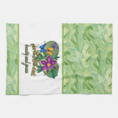 世界の叔母最高のの美しいと恵み キッチンタオル (横)